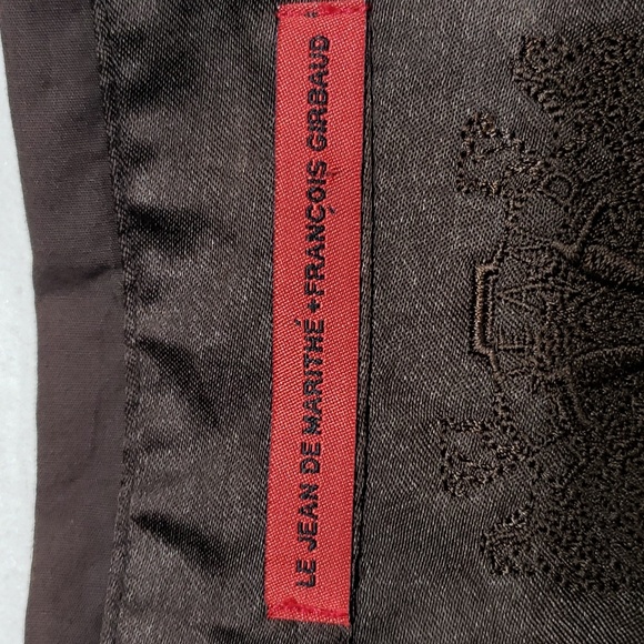 Le Jean De Marithe Francois Girbaud Button Up Shirt Men’s XL Brown Rodeo Rancher - Picture 7 of 13